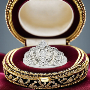 แหวนทองเงิน925คลาสสิกประดับเพทายเม็ดโรเดียมแฟนซีสำหรับสุภาพสตรี - Product Image 2