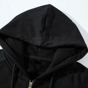 Sudaderas con Cremallera y Pedrería para Hombre, Servicio OEM, 100% Algodón, Alta Calidad, Venta al Por Mayor - Product Image 3