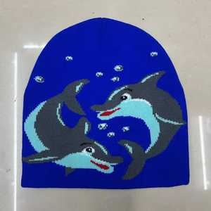 Gorro de Punto con Diseño Personalizado de Delfín, Unisex, Gorro de Invierno para Adultos, 100% Acrílico, Tejido a Máquina, Estilo Casual - Product Image 5