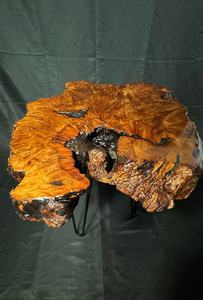 Phoenix Burl Wood <b>Coffee</b> <b>Table</b> – Handcrafted Live Edge Rustic Wood Slab <b>Table</b> with Hairpin Legs Rustic <b>Coffee</b> <b>Table</b> Irregular - Product Image 6