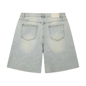 Pantalones Cortos de Mezclilla para Hombre, Diseño Moderno y Exclusivo, Estilo Urbano, Alta Calidad, con Pedrería - Product Image 3