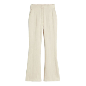Hot Sale New Women Flare <b>Trousers</b> and Solid Color Low <b>Waist</b> Straight Custom Logo and Plus Size for Women MADE BY HS - Product Image 1