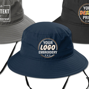 Sombrero de Pesca y Caza Tipo Boonie 100% Algodón para Hombre, Gorra de Caza con Cordón para Verano - Product Image 6