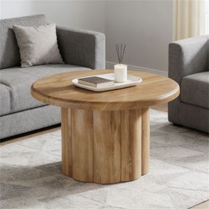 Tavolino da Caffè Rotondo Elegante con Design Moderno - Product Image 1