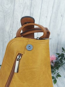 Mini Mochila de Cuero Genuino con Logotipo Personalizado para Mujer, Pequeña Mochila de Viaje de Piel de Vaca, Otras Mochilas de Viaje, OEM LSBP-0063 - Product Image 4