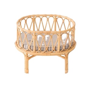 Rattan Baby Doll Cuna Muebles Material de bambú duradero - Product Image 1