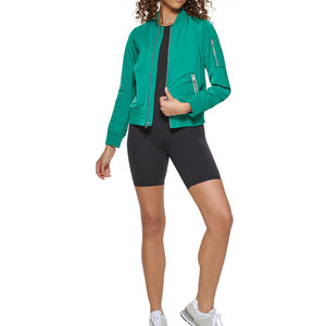 Blouson Bomber Léger en Gros pour Femme – Fournisseur d'Usine – Blouson Bomber Basique Tendance à Fermeture Éclair sur le Devant pour Femme en Gros - Product Image 1