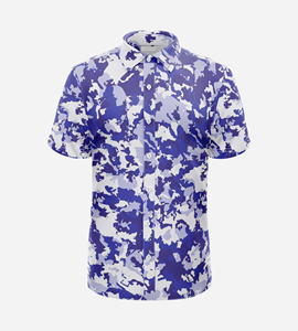 Chemise décontractée pour homme de bonne qualité, anti-rides, respirante, à séchage rapide, col boutonné, manches courtes, impression par sublimation, légère - Product Image 4