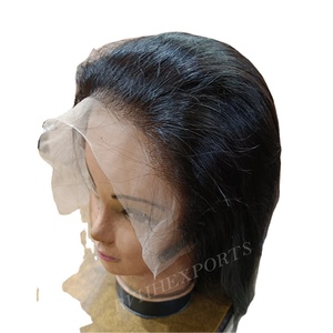 <b>HD</b> <b>Lace</b> 13x6 Frontal Natural Indian Remy Straight Human Hair <b>Wigs</b> for Female 100g Hair Styling - Product Image 4