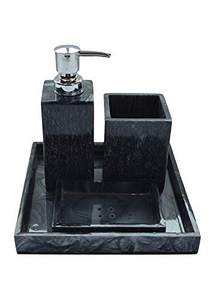 Ensemble de salle de bain en résine époxy écologique, 4 pièces, 100 % artisanal, léger, durable, au meilleur prix - Product Image 6