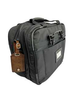 Luxury Genuine Leather Luggage Tags Privacy Shield Travel Bag Tags Custom Suitcase <b>Name</b> <b>Labels</b> Wholesale LMP-0199 - Product Image 5