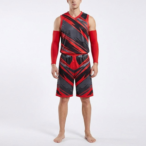 Conjunto de Camiseta y Pantalones Cortos Deportivos de Baloncesto para Hombre, Ropa Deportiva Transpirable, Impresión Personalizada, Servicio OEM, Uniformes de Baloncesto - Product Image 3
