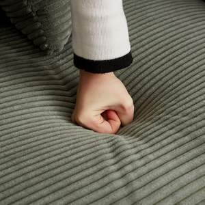 Cómodo sofá reclinable de asiento profundo de gran tamaño de tela de pana de 3 plazas, sala de estar sofá para, 3 reposapiés móviles, cojines de nube de gran tamaño - Product Image 3