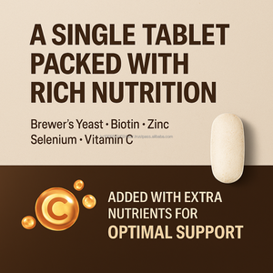 Brewers ยีสต์วิตามินเม็ดที่มีไบโอตินสังกะสีบีคอมเพล็กซ์ผิวกระจ่างใส90จำนวน - Product Image 2