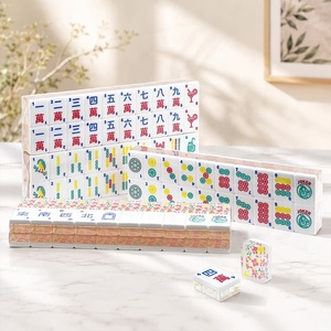 Mahjong Americano Floral de Cristal en Bolsa con Cierre - Product Image 3