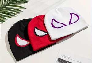 Custom Logo Polyester Y2K <b>Beanie</b> Hat Breathable <b>Waterproof</b> Jacquard Weave Cartoon Pattern Casual Winter Adult Adjustable - Product Image 2