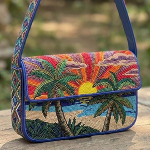 Sac à bandoulière brodé style vintage pour femme, pour la mode bohème et les sorties shopping, motif ethnique fait main, au prix le plus bas - Product Image 2