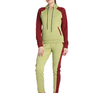 Women's Winter Solid Casual Cotton Track Suits Custom Made High Quality Eco-Friendly Breathable 2-Piece Long <b>Set</b> - Product Image 4