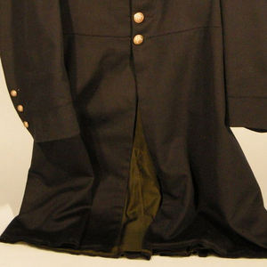 Manteau à franges américain répliqué avec boutons en laiton, manteau à franges américain répliqué en laine fait main - Product Image 6