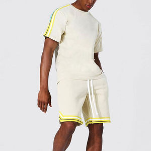 Ensemble T-shirt et short pour homme, été, haute qualité, respirant, léger, écologique, personnalisable, streetwear, décontracté - Product Image 5