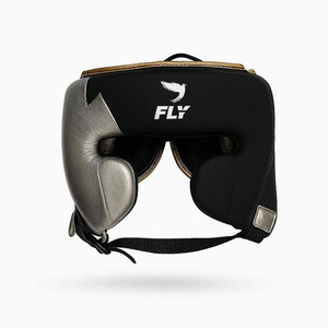 Ensemble de boxe en cuir MMA : protège-tête, protège-pénis, gants respirants à lacets anti-humidité et antidérapants, équipement de boxe - Product Image 2