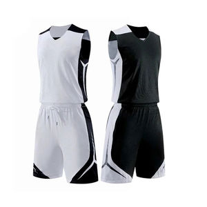 Ensemble de maillot et short de basket-ball personnalisé respirant pour hommes, ensemble d'uniformes de basket-ball réversibles par sublimation - Product Image 1