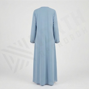 Abaya extragrande y modesta con cinturón, vestido holgado y arejado de longitud completa, ideal para viajes, oración o uso diario, de alta calidad. - Product Image 2