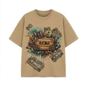 Camiseta de Algodón Blanca al por Mayor para Hombre, Personalizable con Impresión, Estilo Casual Oversize, Streetwear, OEM, Alta Calidad - Product Image 3