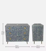 Commode de luxe moderne en os de nacre, fabriquée à la main, design durable, artisanat, couleur et taille personnalisables pour la maison et le salon