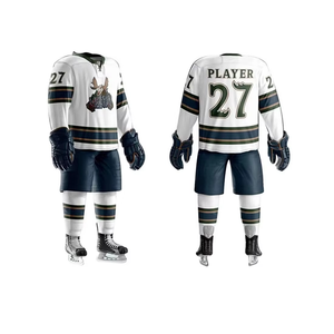 Vente en gros RAPID SPORTS Ensembles d'uniformes de hockey sur glace sur mesure Nom de l'équipe Séchage rapide Maille respirante 100% polyester Antibactérien - Product Image 1