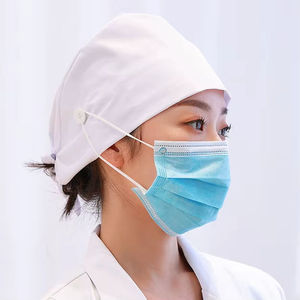 หมวกโรงพยาบาลแบบมืออาชีพ ผ้าเนื้อนุ่ม สำหรับแพทย์และพยาบาล คลินิก ห้องปฏิบัติการทันตกรรม หมวกแพทย์ สีและโลโก้ปรับแต่งได้ - Product Image 5