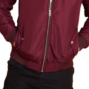 Top Selling <b>Men's</b> Wear Bomber <b>Jackets</b> New Arrival 100% Polyester Fabric <b>Long</b> Sleeve Solid Pattern <b>Men's</b> Bomber <b>Jackets</b> for Sale - Product Image 5