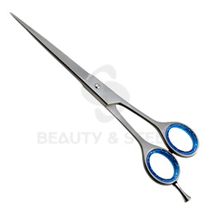 Professional Silver Hair Cutting Shears with Slim Blade Design Sharp <b>Edge</b> Barber Scissors for Precision Detailing - Product Image 6