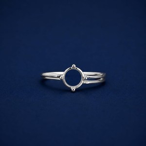 925 Sterling Silver Round 8mm Semi Mount <b>Ring</b> <b>Split</b> Shank Setting DIY Engagement <b>Ring</b> Stone Setting Custom Jewelry For Women - Product Image 2