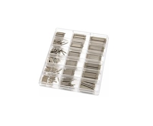 Kit de fournitures pour la fabrication de bijoux en fer, 180 pièces, barres à ressort plates et rondes pour outils de perçage de bijoux DIY - Product Image 2