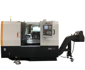 CK40 Linear Horizontal Slant Bed Lathe with Gang Tooling