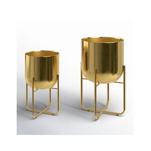 Maceta Metálica Resistente con Soporte Reforzado para Terraza, Jardín y Decoración de Paisajes Exteriores - Product Image 1