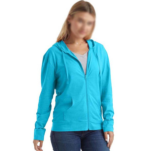 Tendances actuelles : Nouveaux styles de sweats à capuche zippés à manches longues respirants pour femmes, grandes tailles, en provenance du Pakistan - Product Image 1