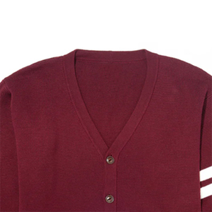 Cardigan tricoté personnalisé pour femme, col en V, en laine/cachemire, broderie classique de sororité, vente en gros, OEM ODM, logo frontal - Product Image 4