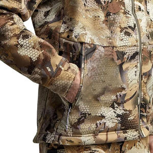 Veste de chasse pour homme personnalisée, imperméable, respirante, en softshell, écologique, en polyester et nylon, camouflage d'hiver pour l'extérieur - Product Image 6