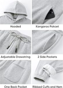 Conjunto Deportivo para Hombre, Sudadera con Capucha y Pantalones, Traje para Gimnasio, Fitness, Jogging, Personalizado, Venta al Por Mayor - Product Image 6