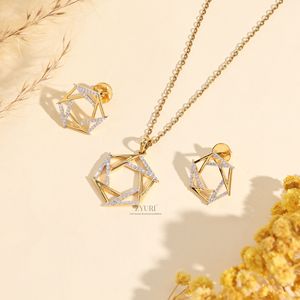 Conjunto de Joyas de Diamantes de Corte Redondo VVS-VS, Diseño Especial para la Temporada de Bodas, Regalo de Lujo Puro para Mujer, Collar de Diamantes Cultivados en Laboratorio - Product Image 2