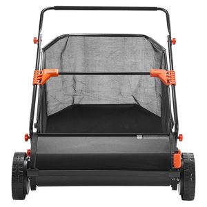 Spazzatrice per prato regolabile da 30 pollici con capacità di 12 Cu. Spazzole rotanti per sacchi Hopper da 12 cu. ft. Sacca Hopper per la Raccolta di Foglie ed Erba - Product Image 1