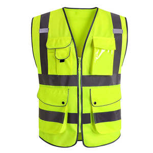Chaleco de Seguridad Reflectante Unisex de Alta Calidad para Trabajos de Construcción al Aire Libre, Color y Logotipo Personalizables - Product Image 1