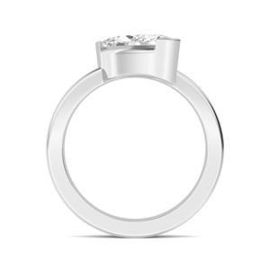 Bague de fiançailles en or rose 10 carats avec diamant de laboratoire Marquise Diamond Radiance 150 CTW, bijoux de mariée élégants et romance intemporelle - Product Image 4