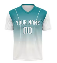 Maillot de football personnalisé pour homme, design dégradé, respirant, en Spandex/Nylon et maille polyester, uniforme d'équipe - Product Image 3