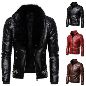High Quality <b>Men</b> Genuine Leather Canvas Winter <b>Jacket</b> 2026 New Style OEM Custom Production Available - Product Image 5