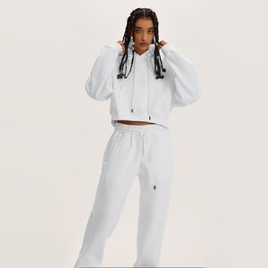 High Quality Low Reasonable Price Custom Casual Streetwear Oversized Crop Hoodie for <b>Women</b> Crop Hoodies Wholesale Manufacturer - Product Image 1