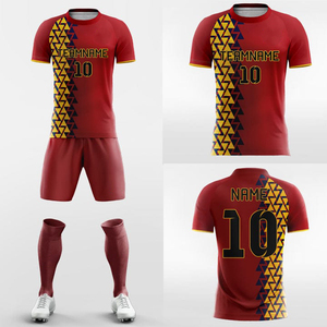 <b>Hot</b> Selling Unisex Soccer Uniform Customizable Digital Printed Breathable Lightweight Short 100% Polyester Clothing Logo - Product Image 5