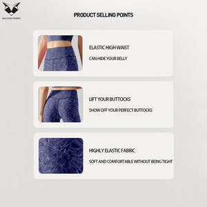 Women's High-Waisted Compression Workout Shorts With Elastic Waistband & Floral Print Pocket Design Ladies Gym Shorts - Product Image 6